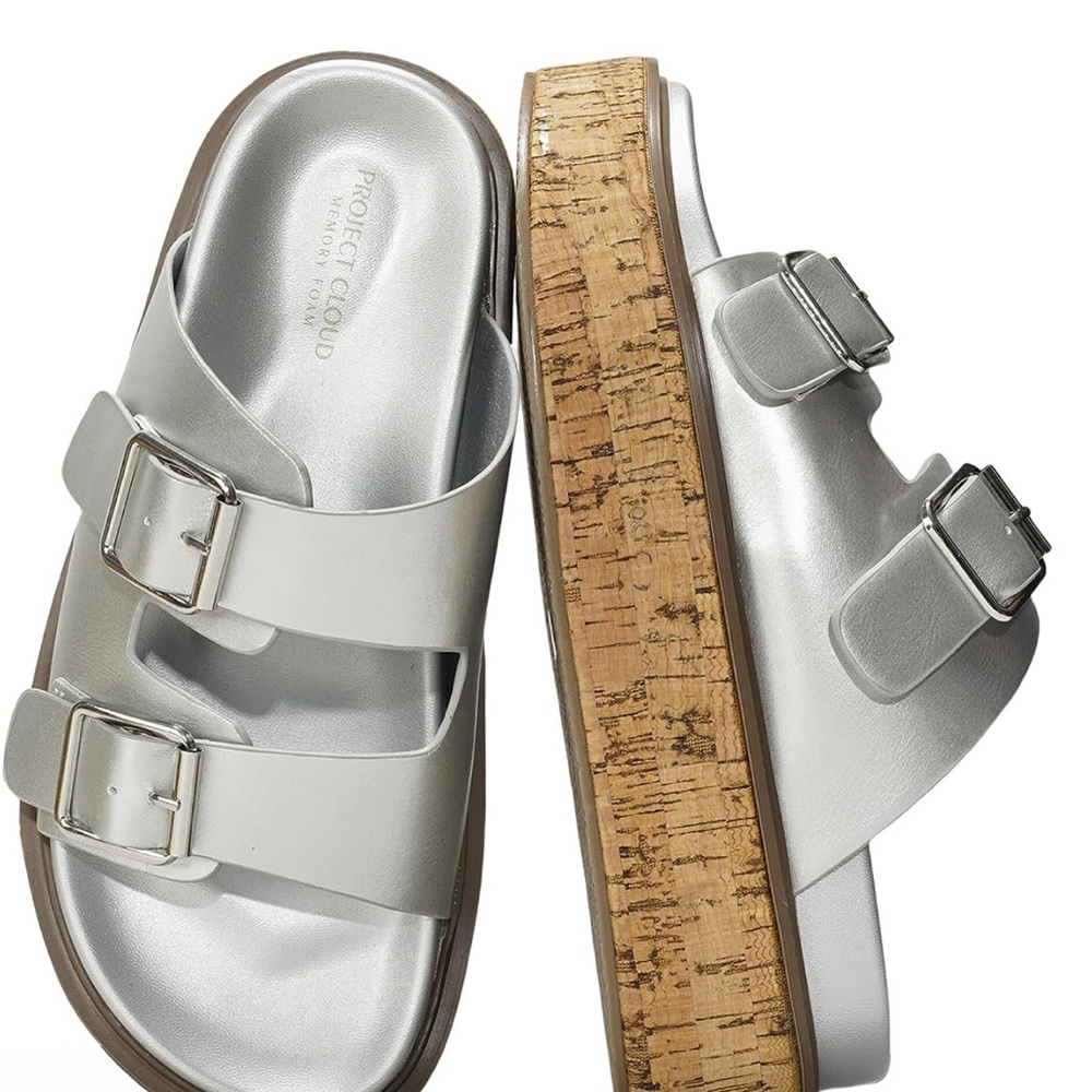 Women’s Silver Platform Sandals